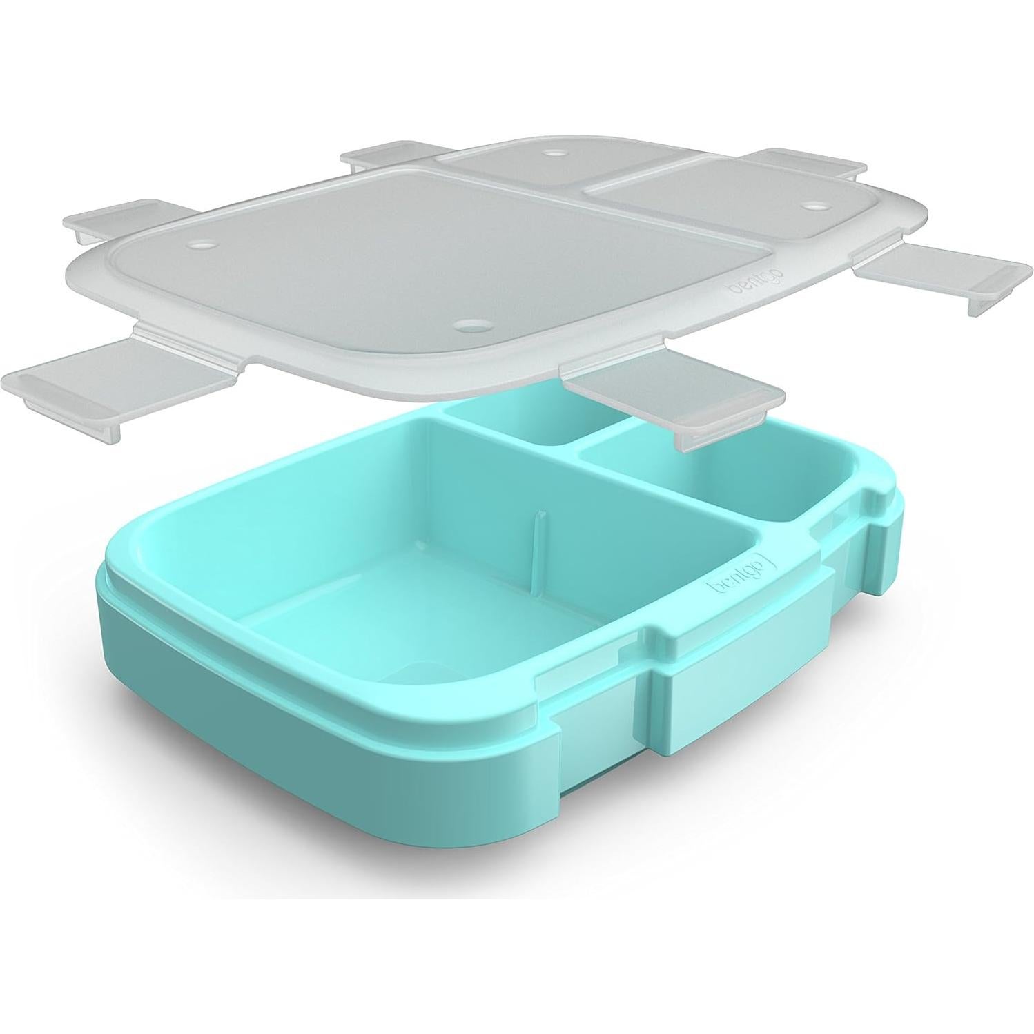Bandeja de Comidas Bentgo Fresh Aqua - 4 Compartimentos, Libre de BPA