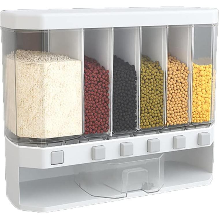 Dispensador de Cereal Automático NEWCES 6 Compartimentos 1.5kg