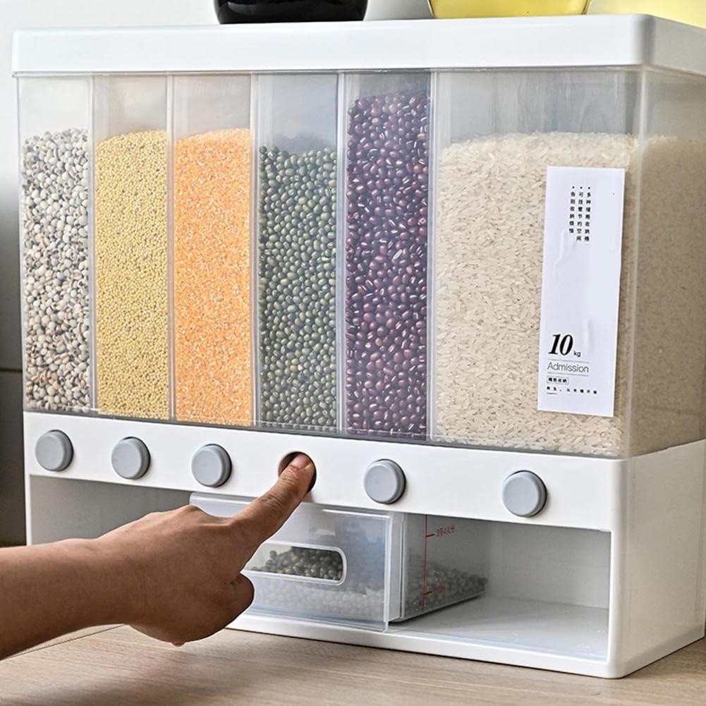 Dispensador de Cereal Automático NEWCES 6 Compartimentos 1.5kg
