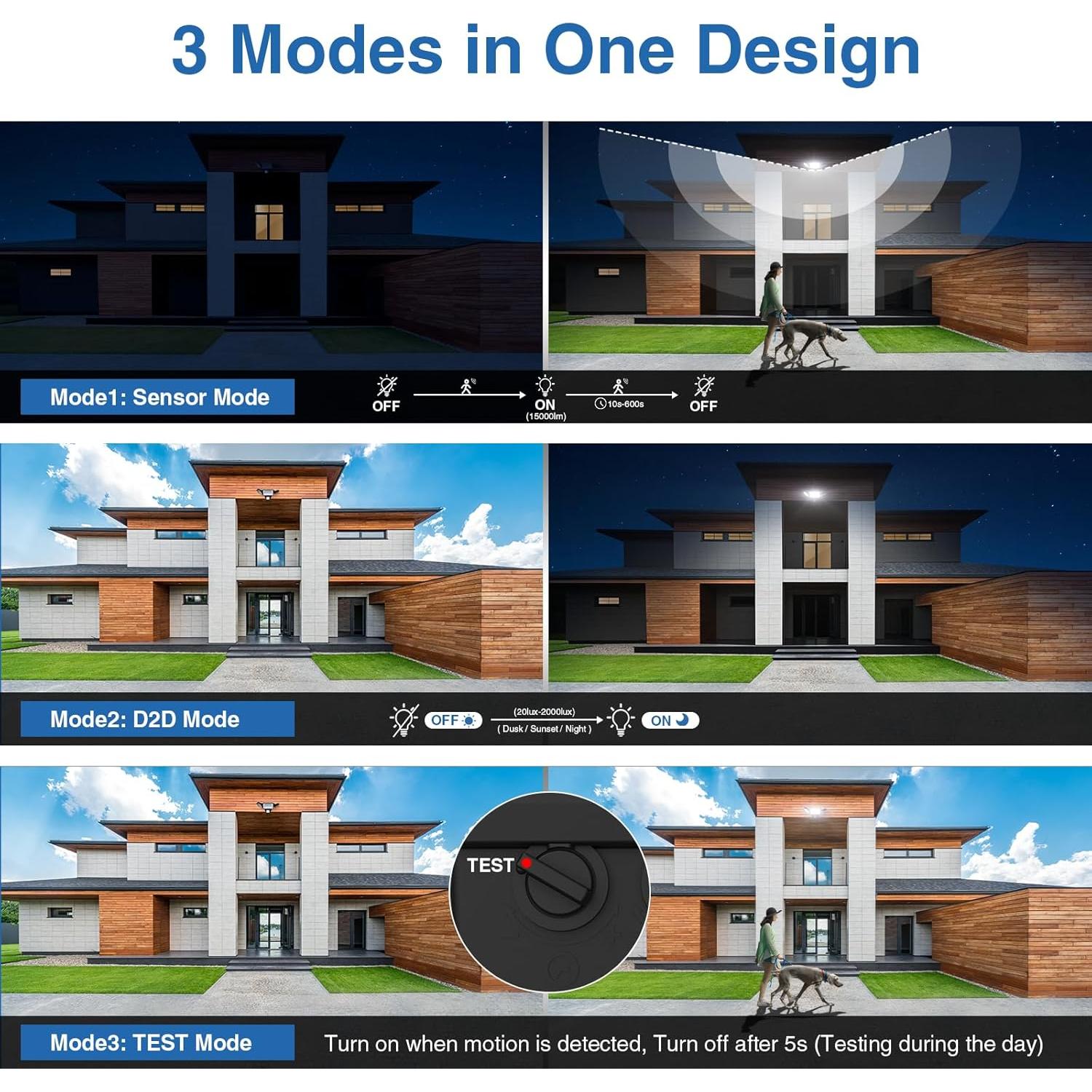 Luz de Inundación LED 150W SZPOWER con Sensor de Movimiento IP65