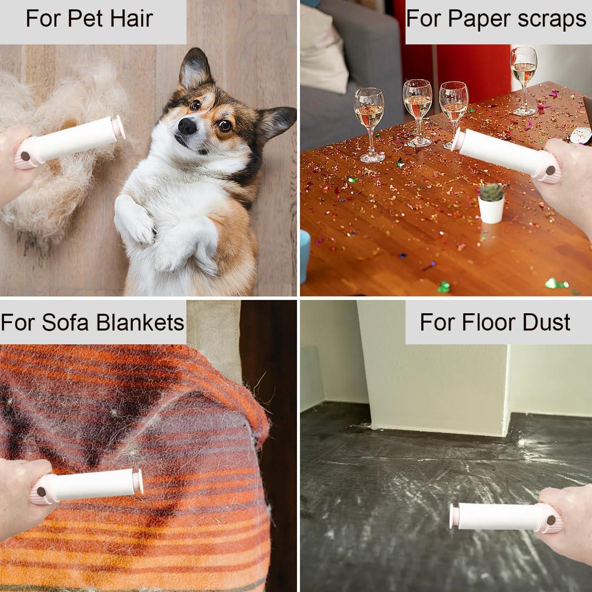 Rodillo de Pelusa Rosa ZLY con 120 Hojas Adhesivas