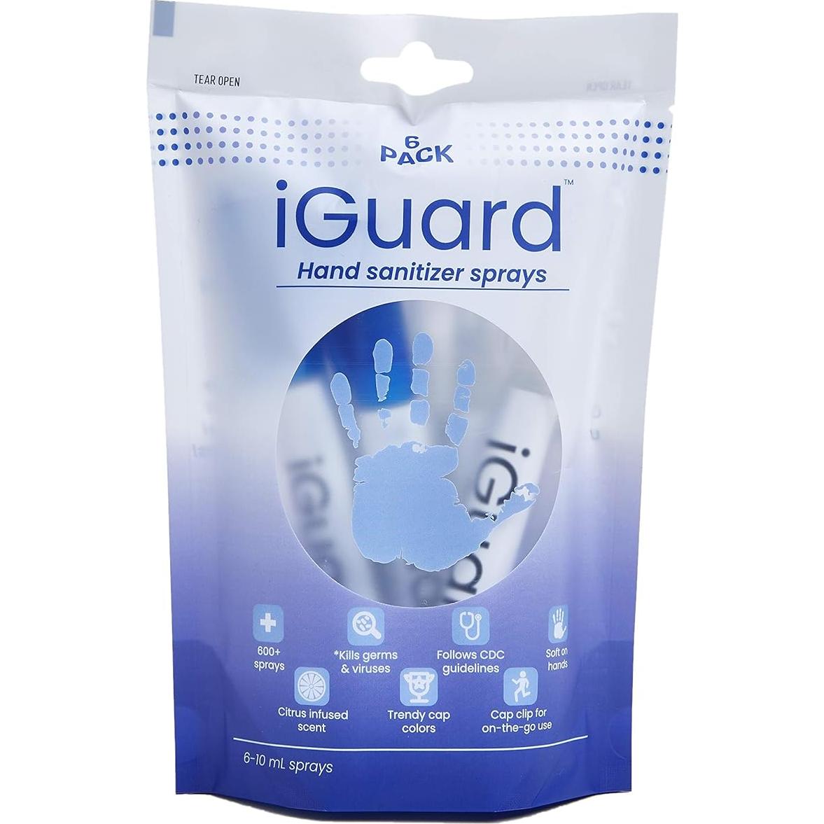 Desinfectante de manos iGuard 60ml - Cítricos Naranjas - Paquete de 6
