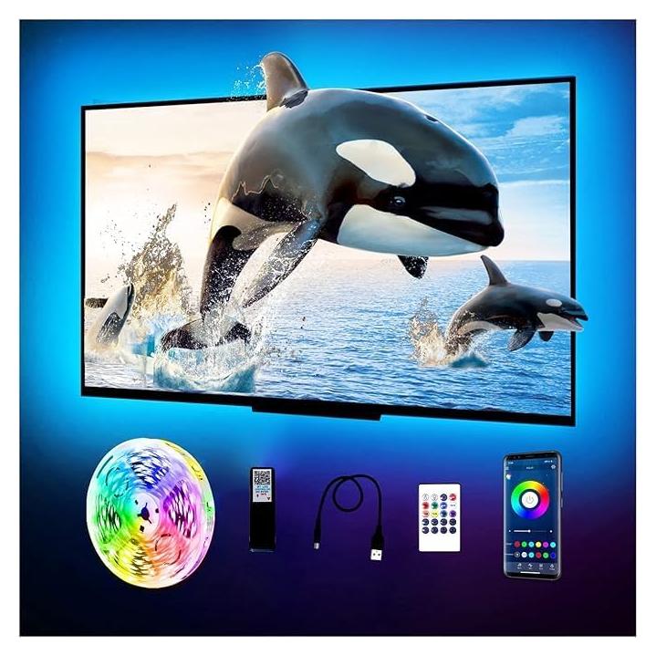 Luces LED Phopollo para TV 4.57m RGB Bluetooth Control App