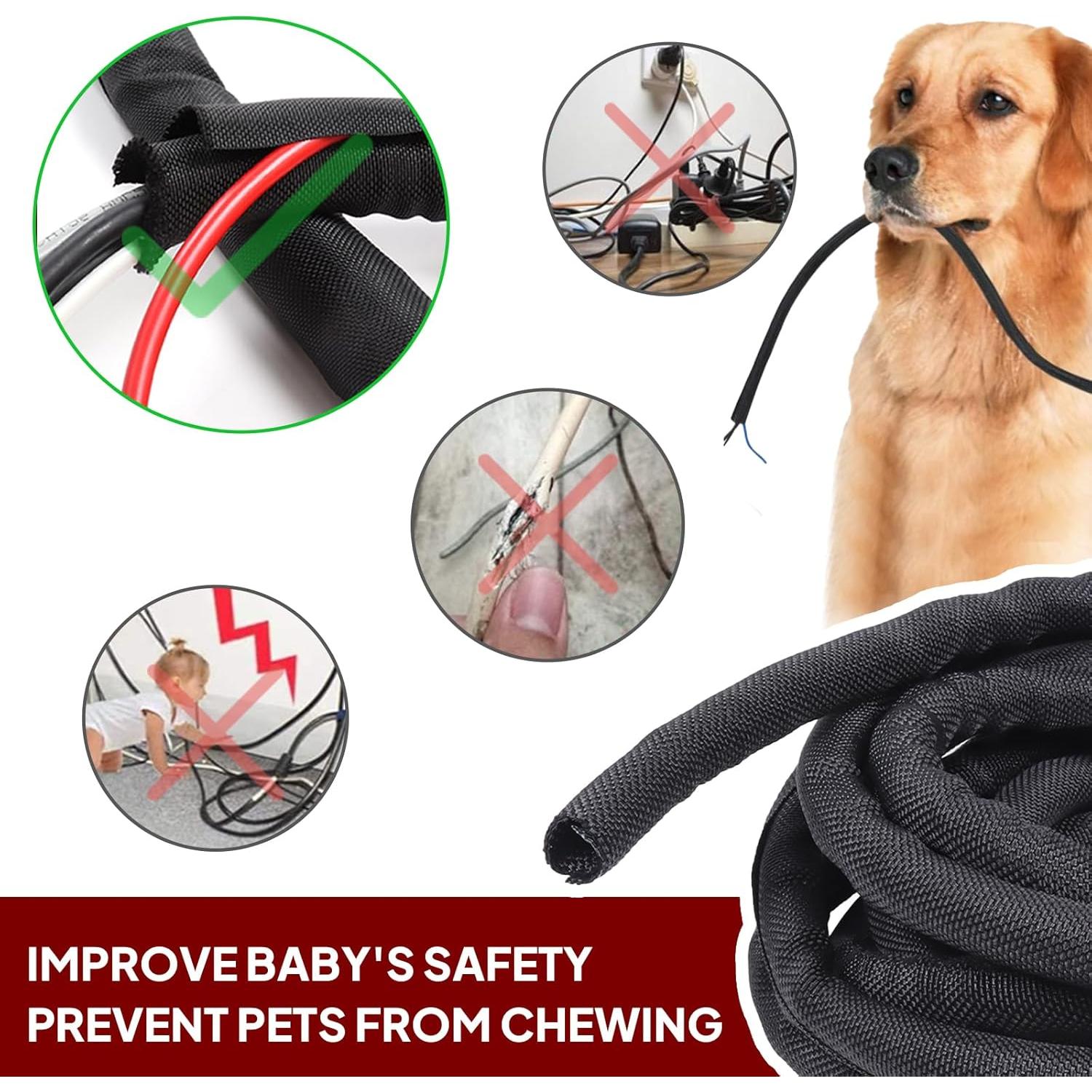 Mangas de Gestión de Cables Trenzadas Buyuneed 3.66m