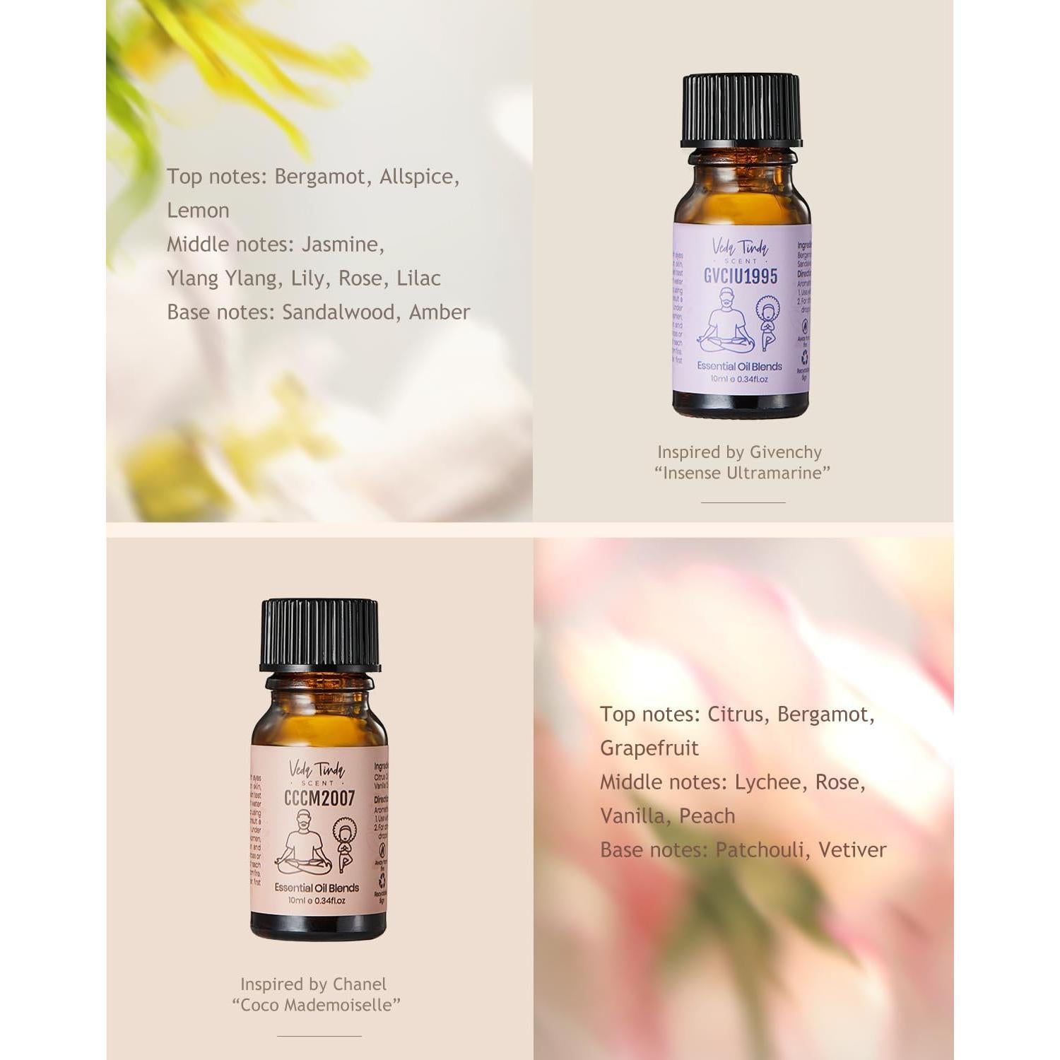 Difusor de Aromaterapia Sin Agua VTS con 6 Aceites Esenciales