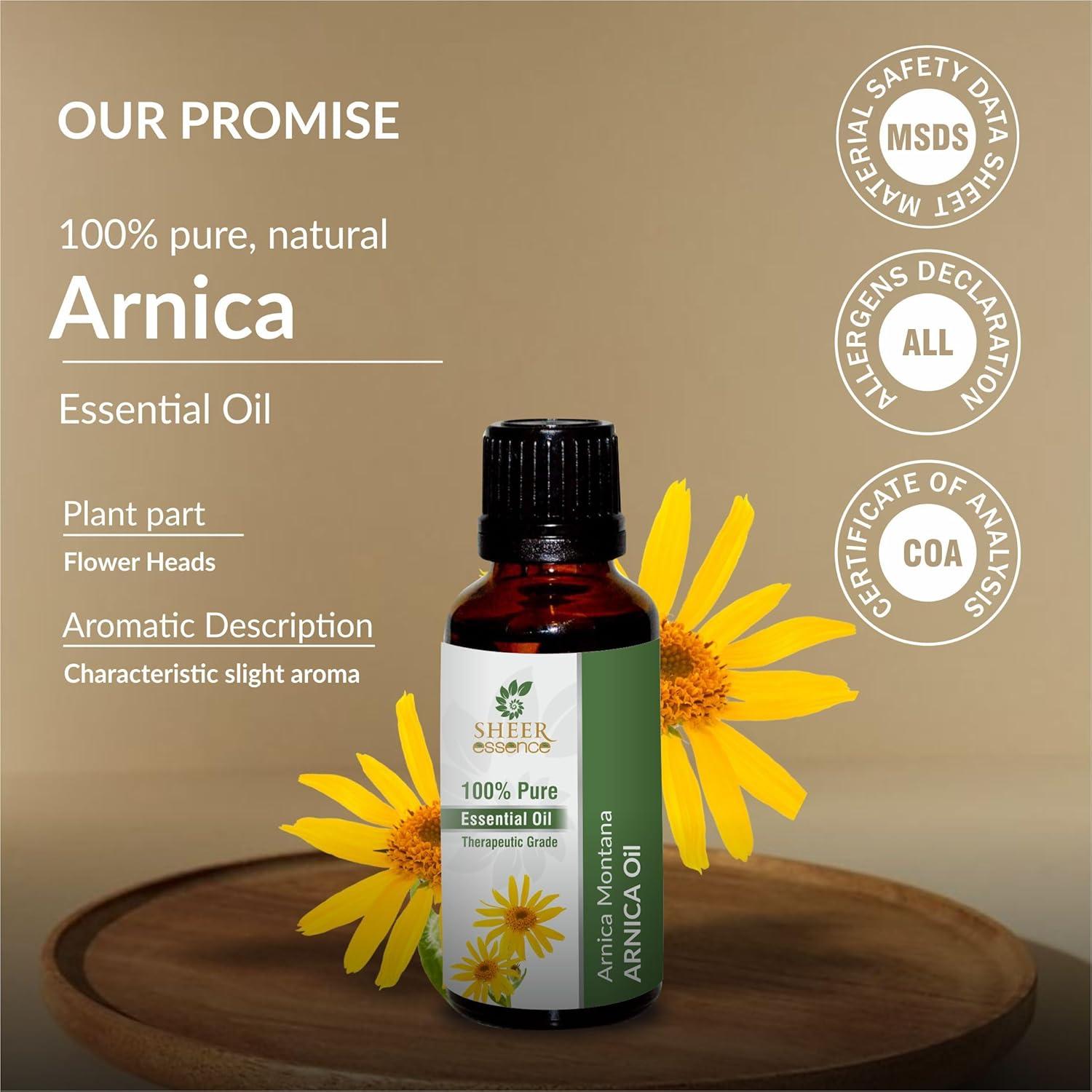 Aceite Esencial de Arnica 100% Puro Sheer Essence 4.73 ml
