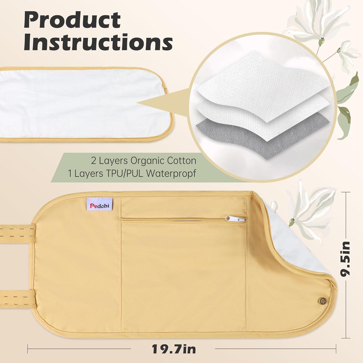 Compresa de Aceite de Ricino Pedobi - Algodón Orgánico Reutilizable