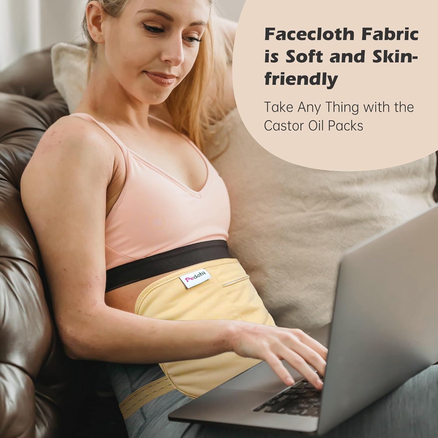 Compresa de Aceite de Ricino Pedobi - Algodón Orgánico Reutilizable