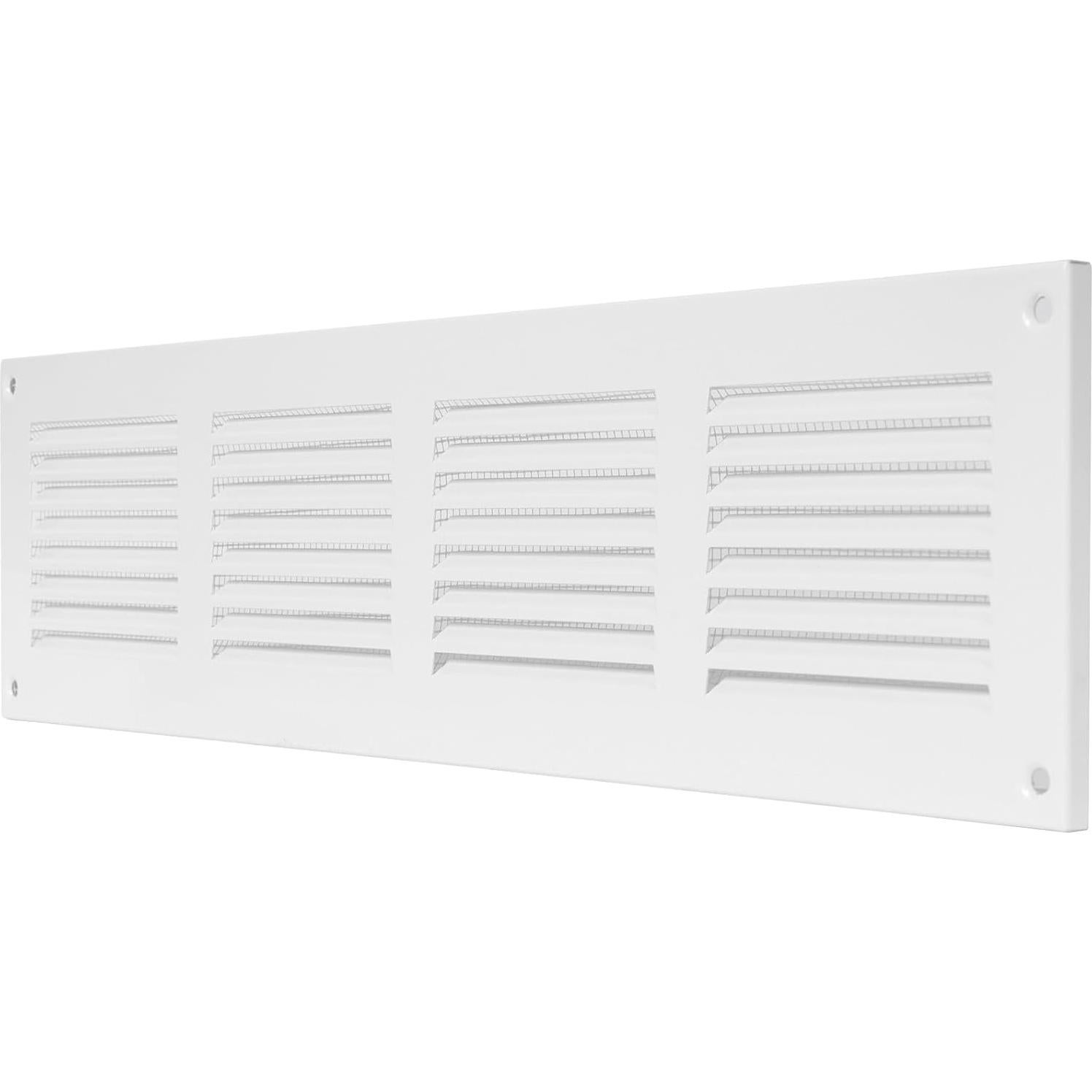 Cubierta de Ventilación de Metal 40 x 10 cm con Protección Insectos