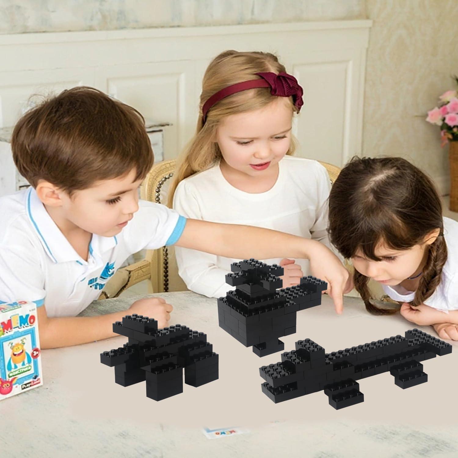 Bloques de Construcción Ekuzi 121 Piezas 2x4 Color Negro