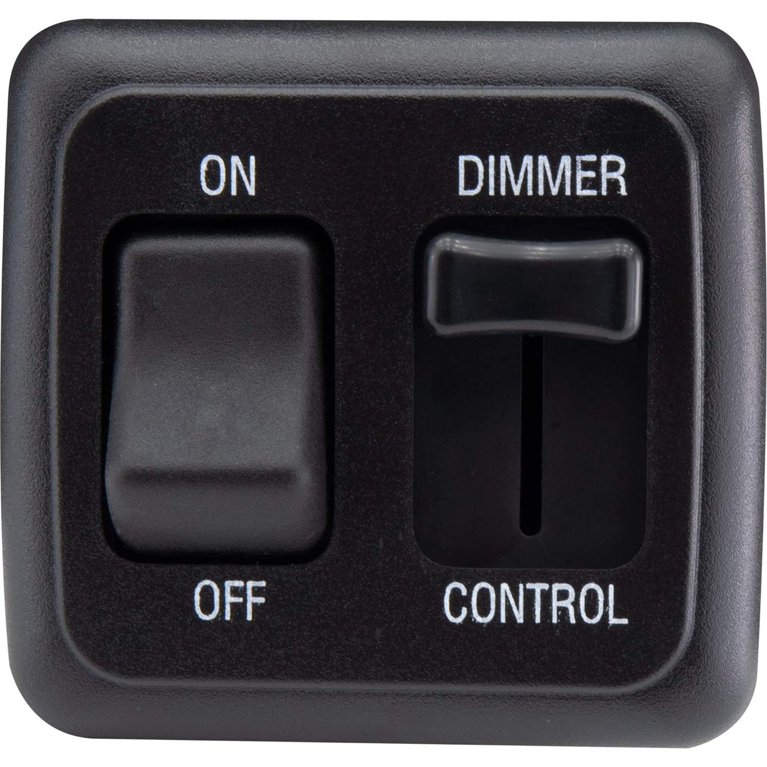 Interruptor Regulador 12V DC Deslizador Grande Negro - RV, Barcos