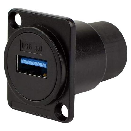 Conector Passthrough USB 3.0 Toronce Tipo D para Panel