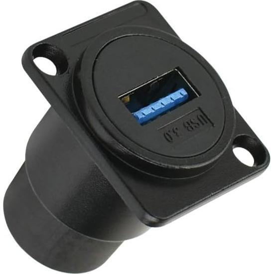 Conector Passthrough USB 3.0 Toronce Tipo D para Panel