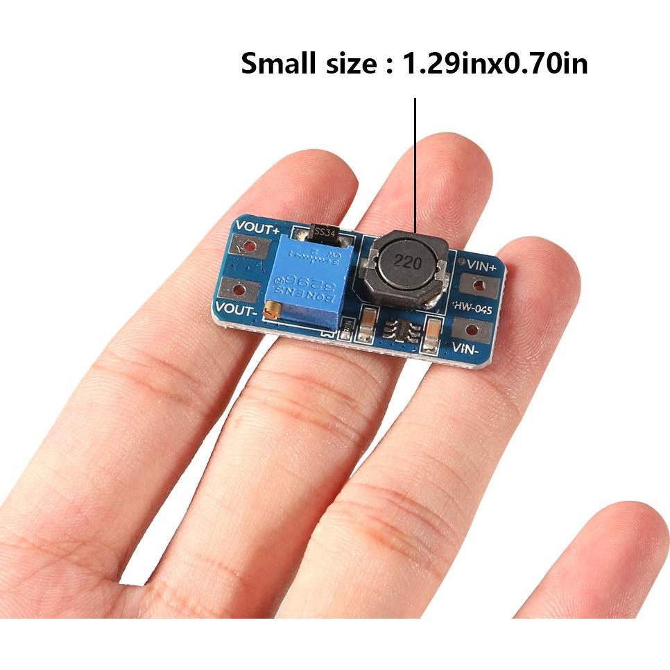 Módulo Regulador de Voltaje DC-DC MT3608 - 10 Pcs, 2A, 5V-28V