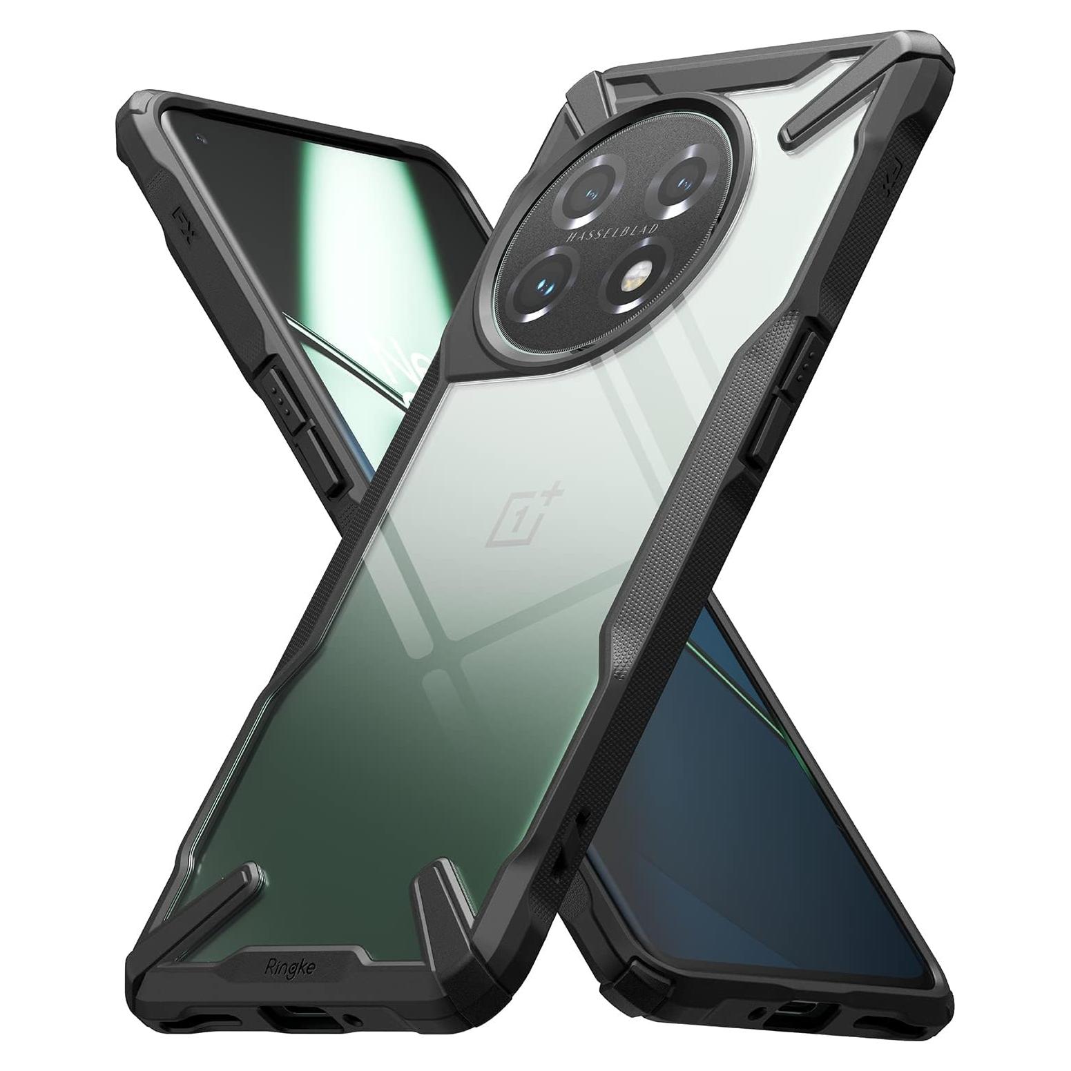 Funda Ringke Fusion-X para OnePlus 11 5G - Transparente y Negra