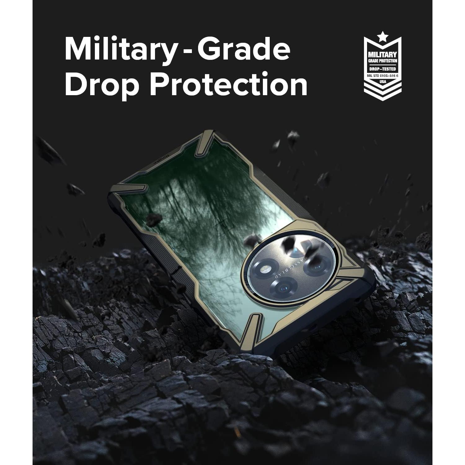 Funda Ringke Fusion-X para OnePlus 11 5G - Transparente y Negra