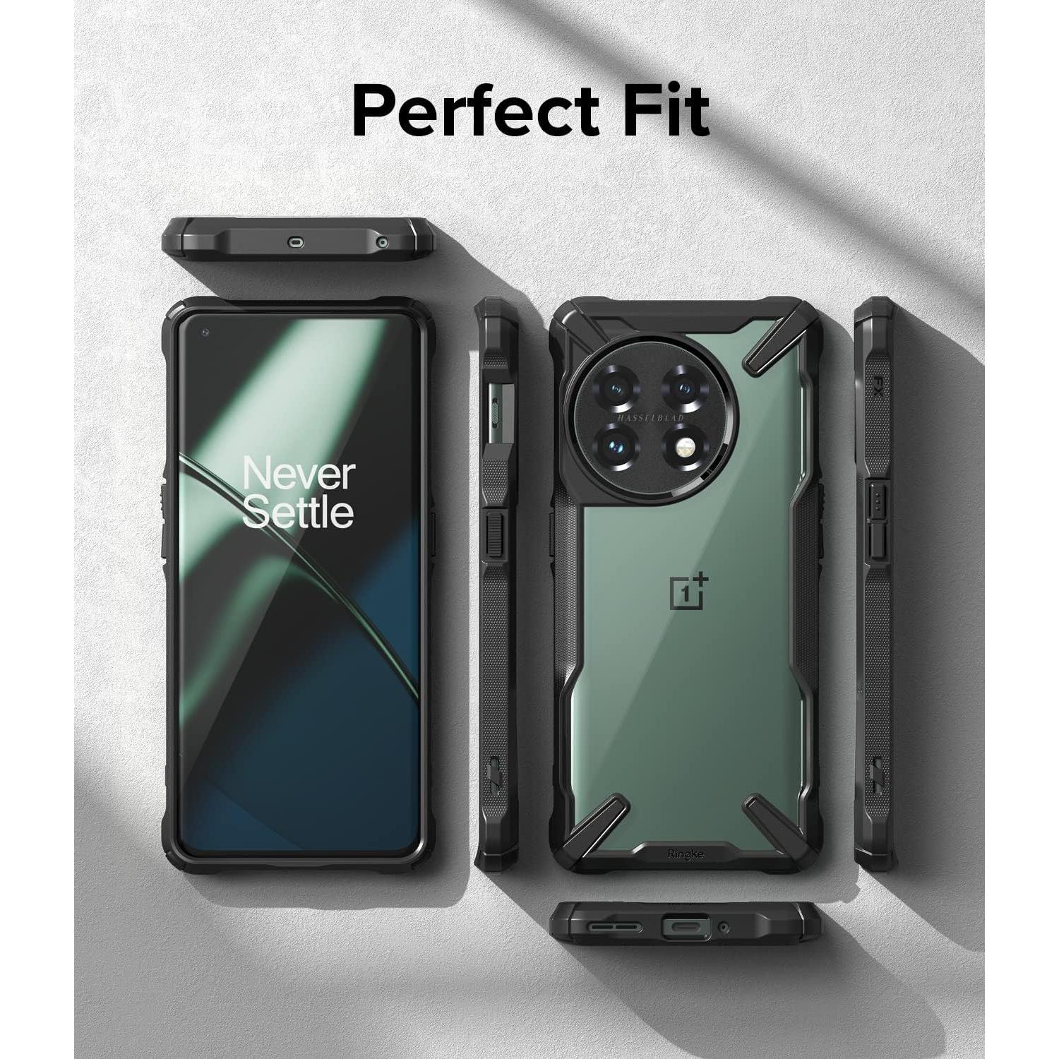 Funda Ringke Fusion-X para OnePlus 11 5G - Transparente y Negra