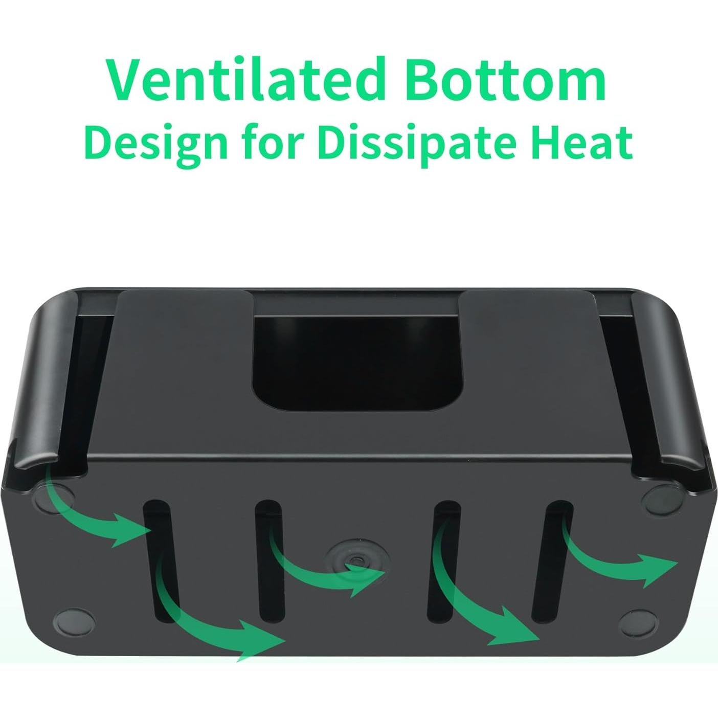 Caja Organizadora de Cables Autonne Grande y Mediana Negra