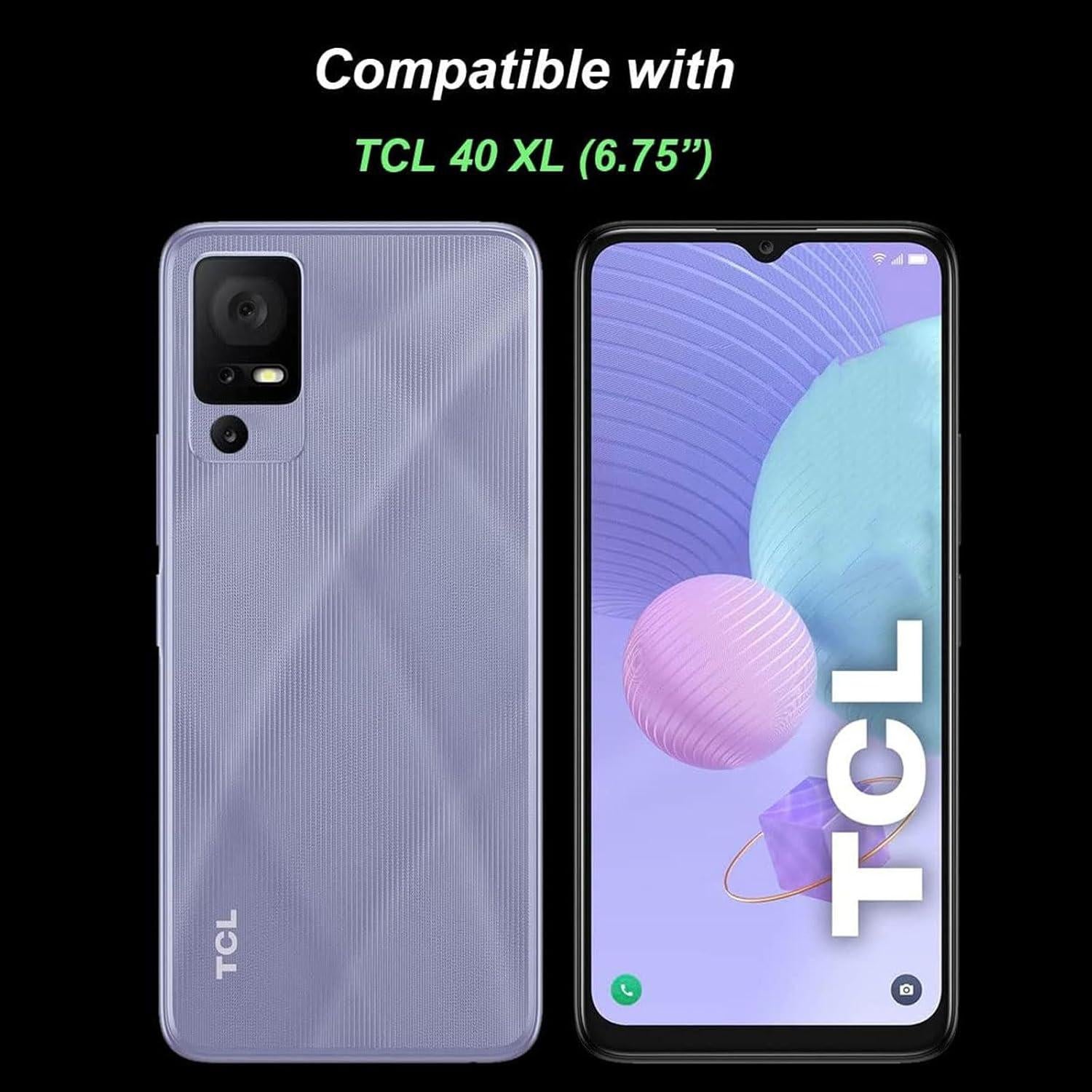 Funda de Silicona Suave Negra para TCL 40 XL - Protección Completa