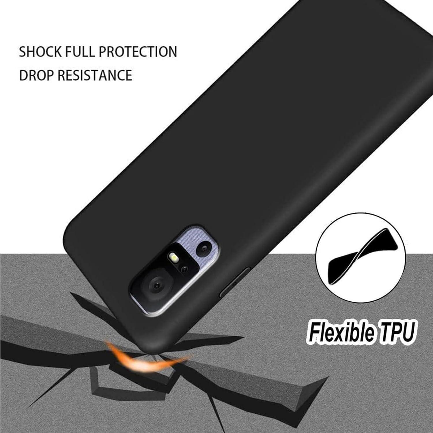 Funda de Silicona Suave Negra para TCL 40 XL - Protección Completa