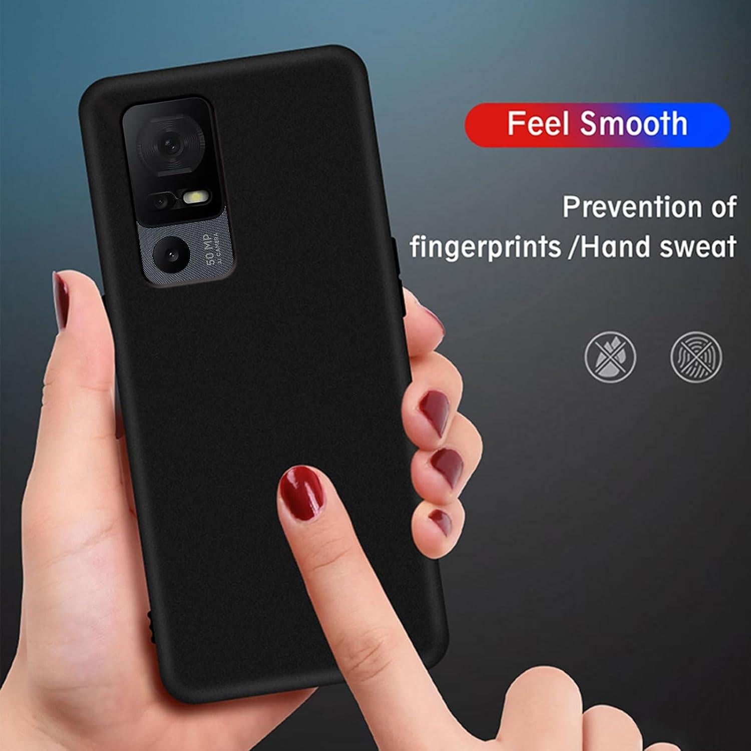 Funda de Silicona Suave Negra para TCL 40 XL - Protección Completa