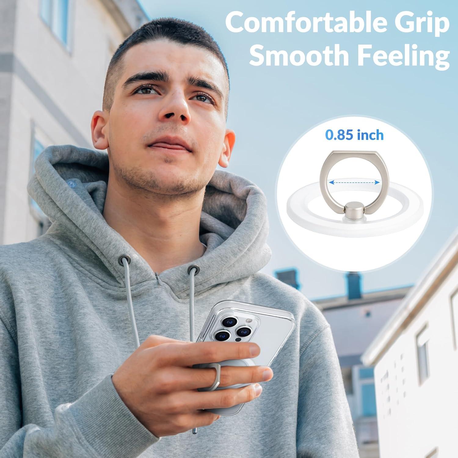 Soporte Magnético para Teléfono Metisinno MagSafe Blanco