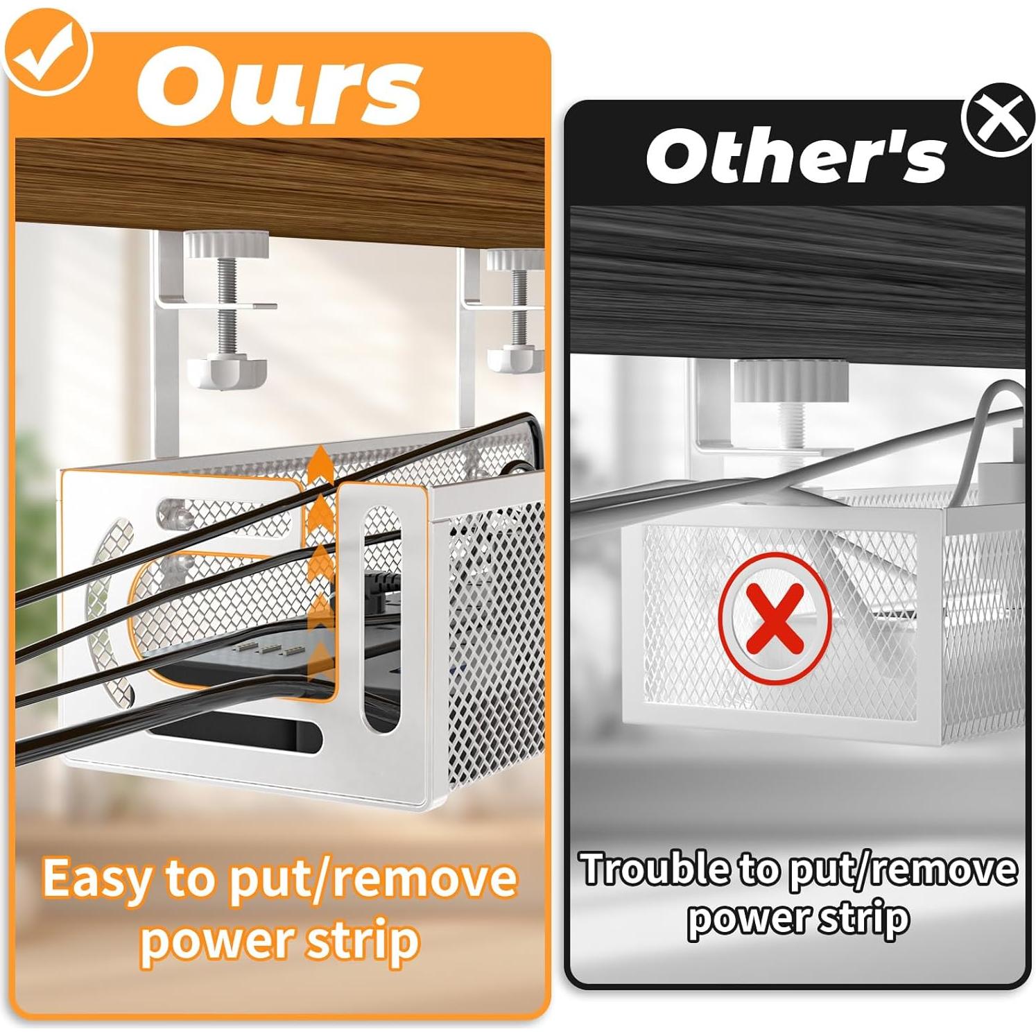 Organizador de Cables Foellstoe 39.05x11.99cm Sin Taladrar