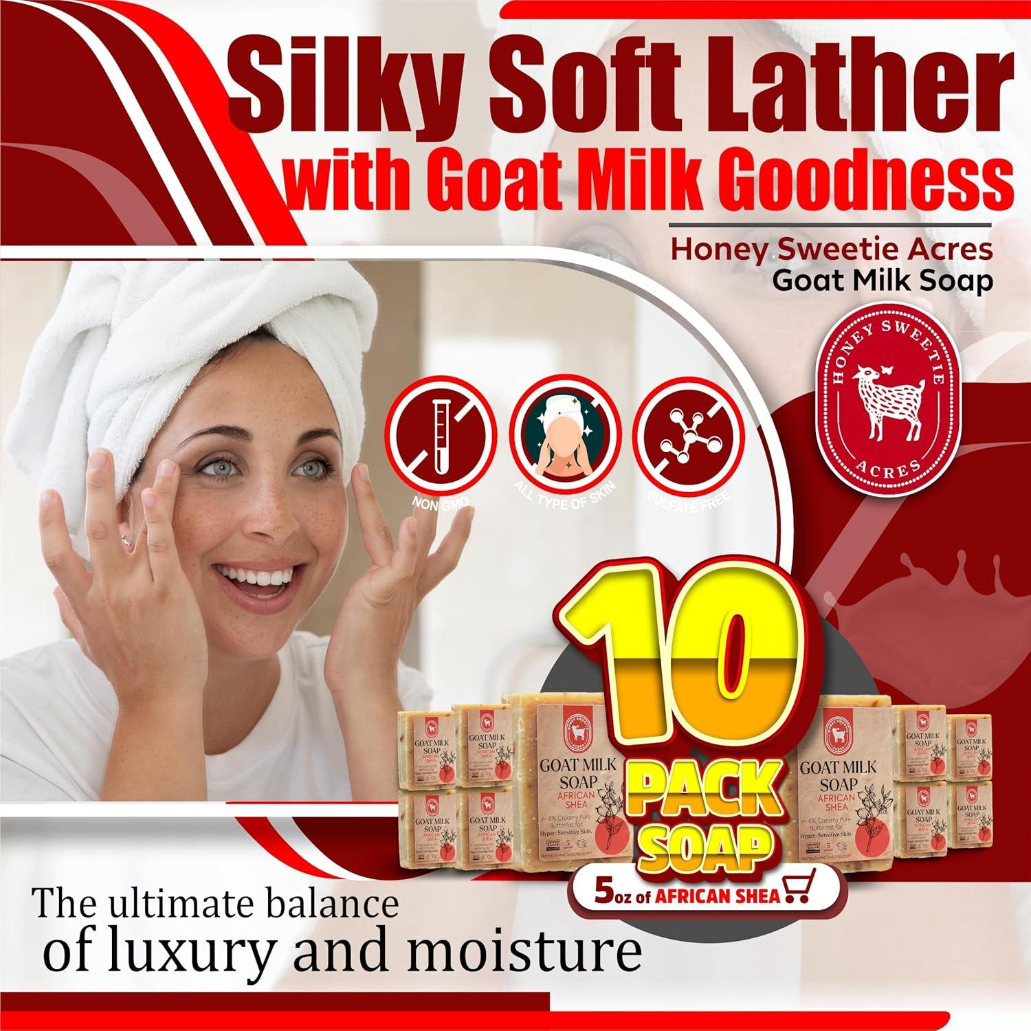 Jabón de Leche de Cabra Africana Shea Honey Sweetie Acres 5 oz