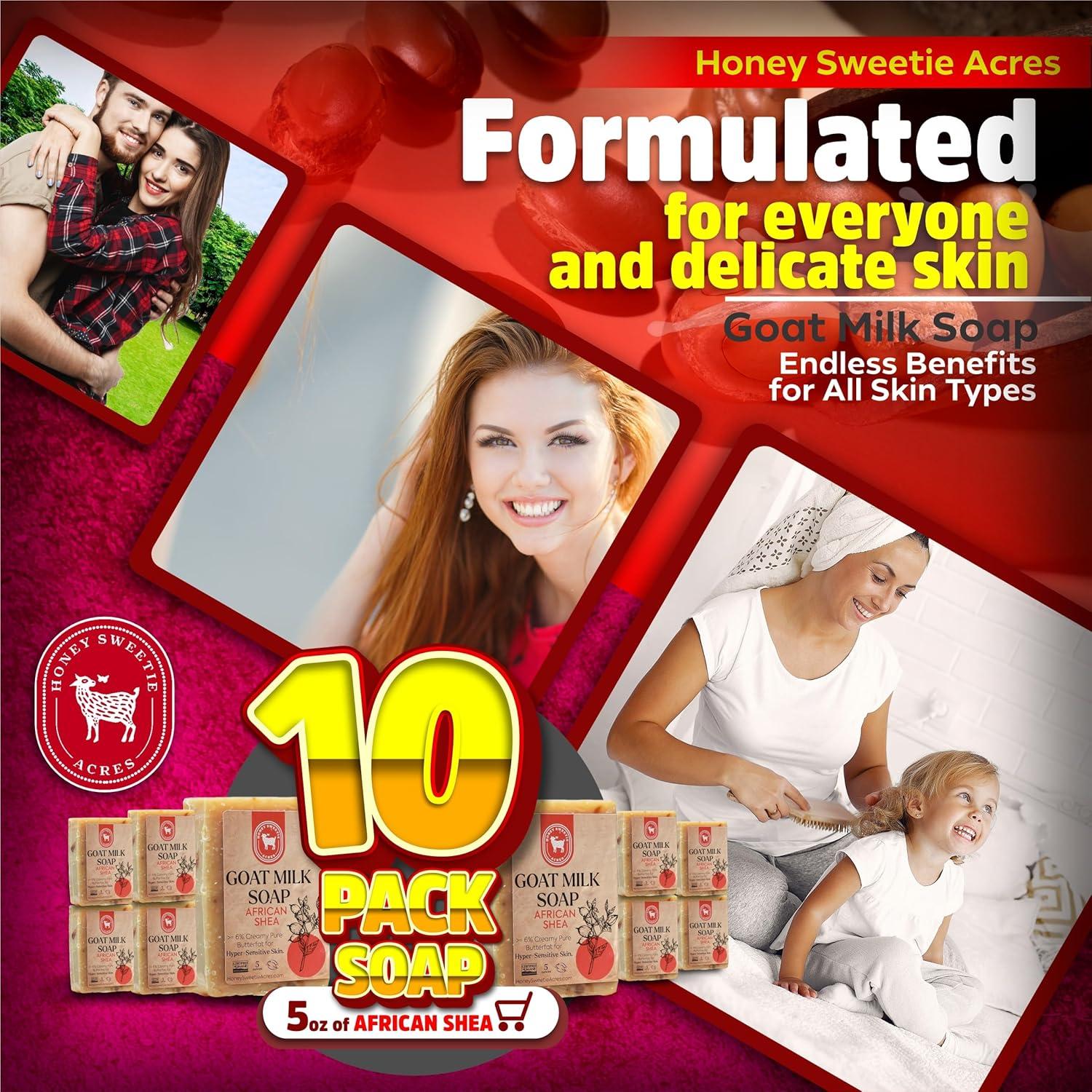 Jabón de Leche de Cabra Africana Shea Honey Sweetie Acres 5 oz