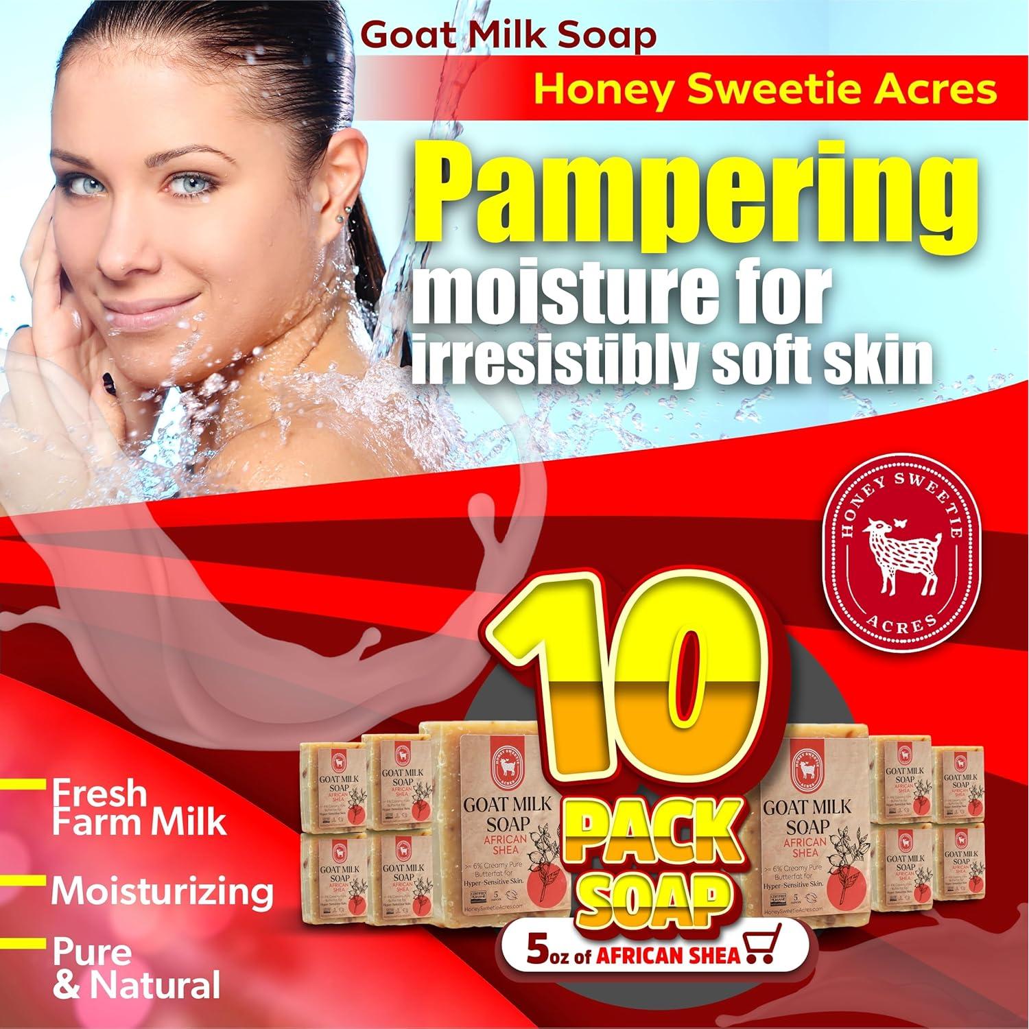 Jabón de Leche de Cabra Africana Shea Honey Sweetie Acres 5 oz