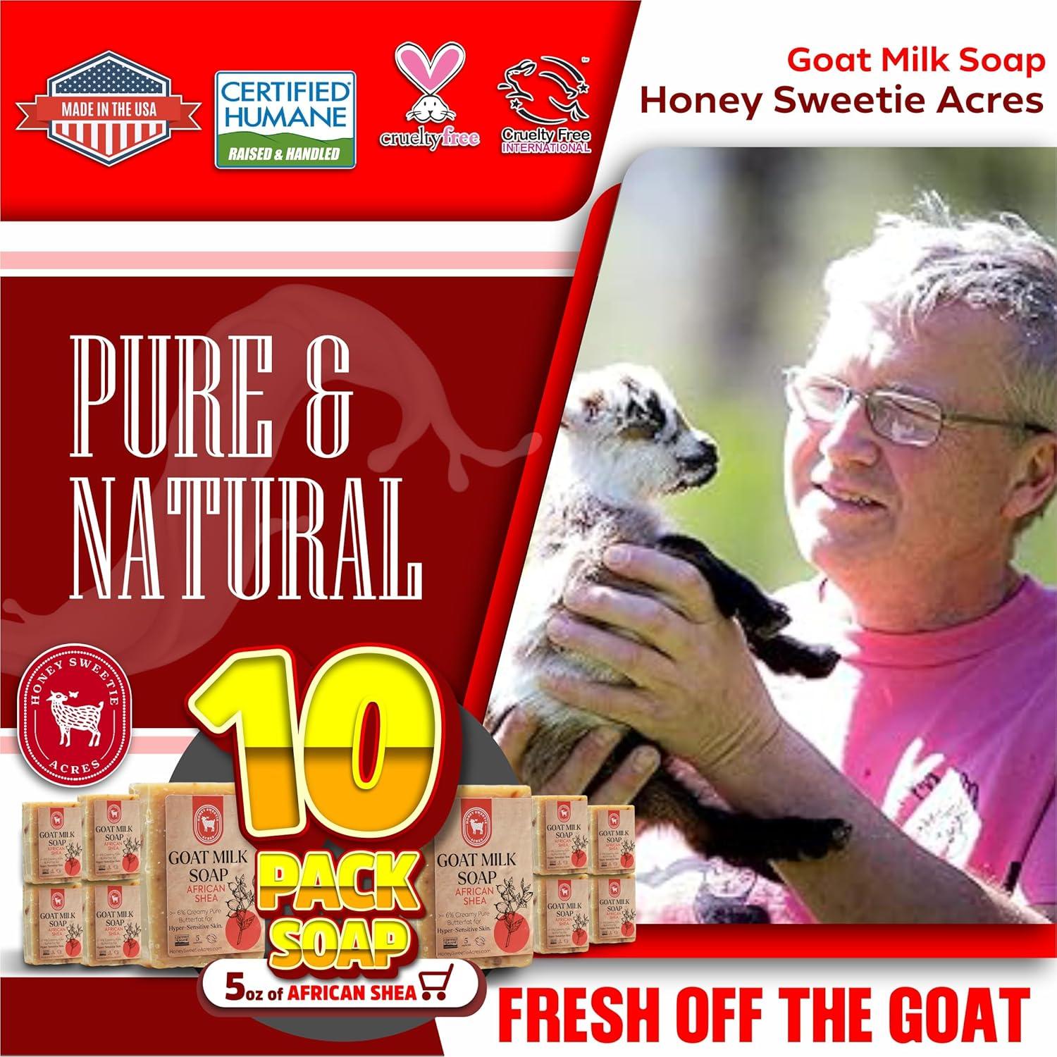 Jabón de Leche de Cabra Africana Shea Honey Sweetie Acres 5 oz