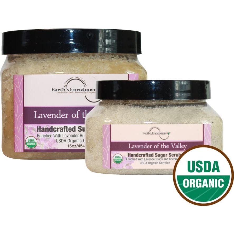 Exfoliante Corporal Orgánico Lavanda del Valle 227g