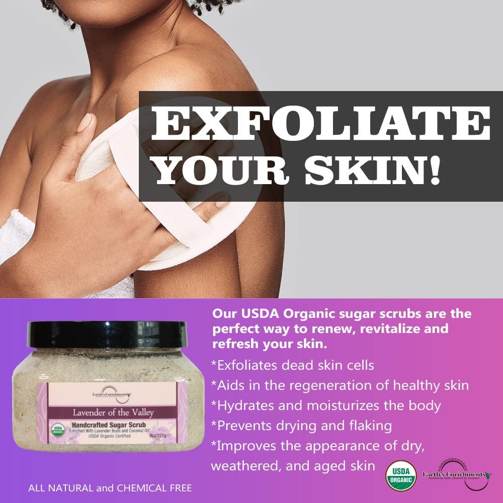 Exfoliante Corporal Orgánico Lavanda del Valle 227g