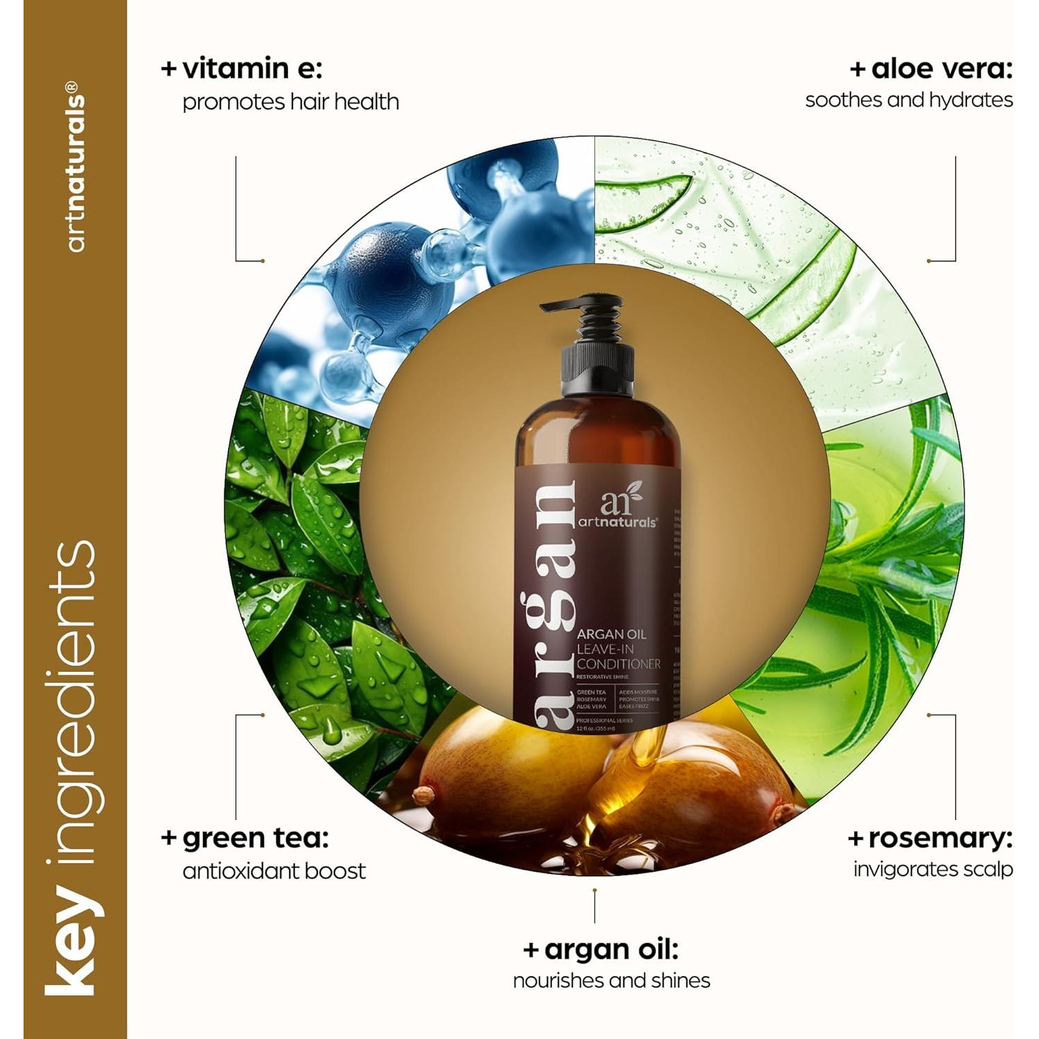 Acondicionador sin enjuague ArtNaturals 355 ml - Aceite de Argán