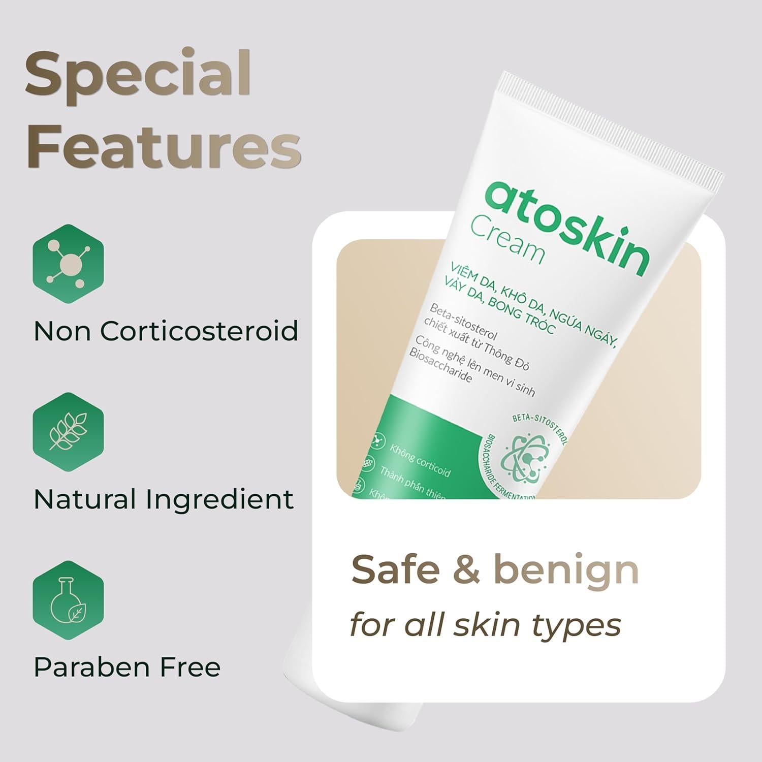 Crema Atoskin para Eczema y Dermatitis - 40.8 g