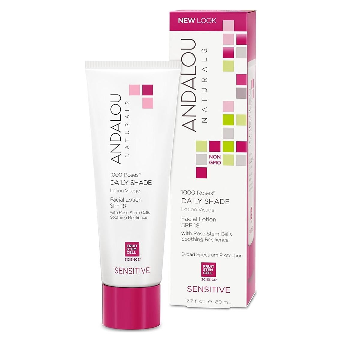 Andalou Naturals Loción Facial Diaria SPF 18 80 ml - Piel Sensible