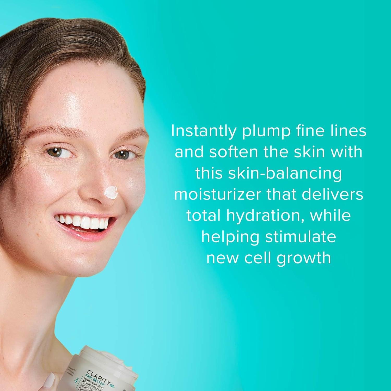 Crema Hidratante Facial ClarityRx 14.79 ml con Ácido Hialurónico