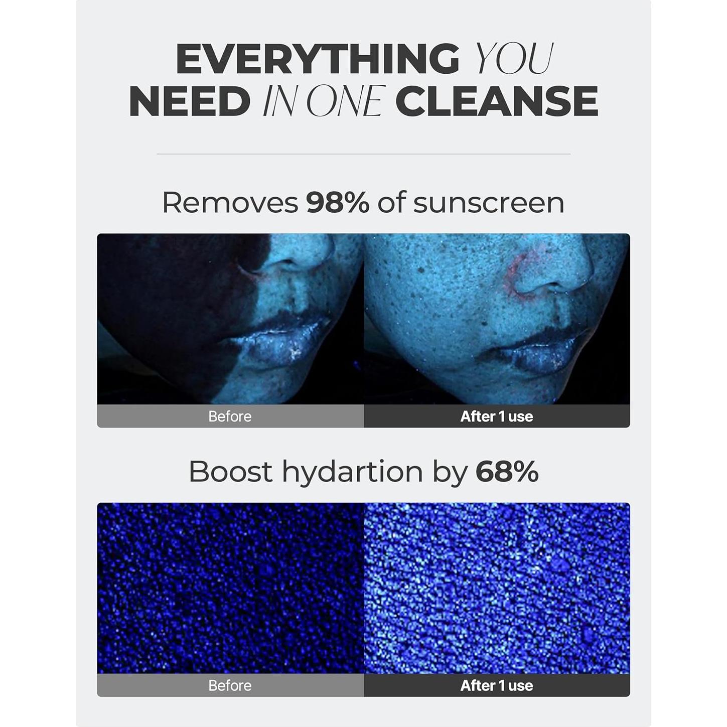 Espuma Limpiadora Facial Heeda 150 ml - Carbón Activado y Ácido Hialurónico