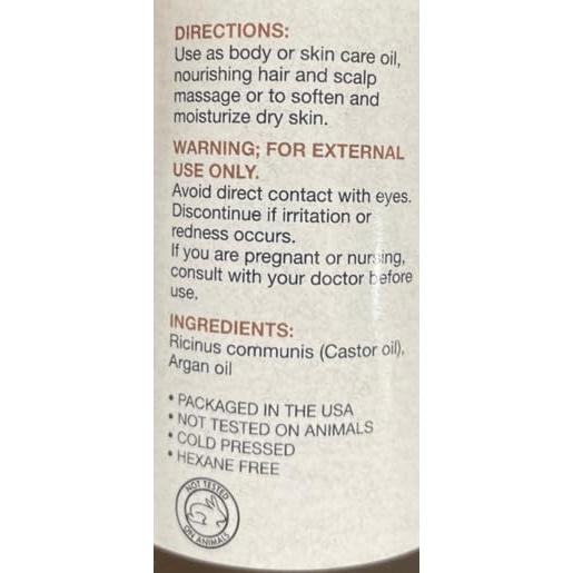 Aceite de Ricino Negro Jamaicano Virgen 120ml - Angela