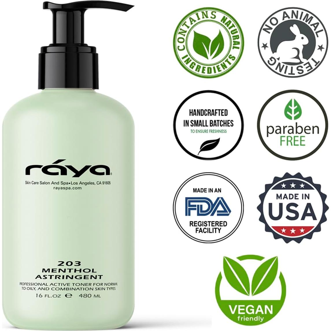 Astringente Facial RAYA de Mentol 473 ml - Piel Mixta y Grasa