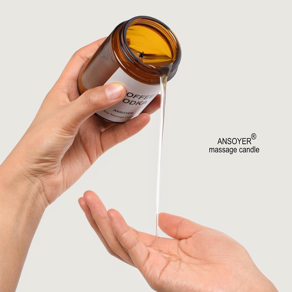 Vela de Aceite de Masaje ANSOYER 127g Manzanilla Lavanda