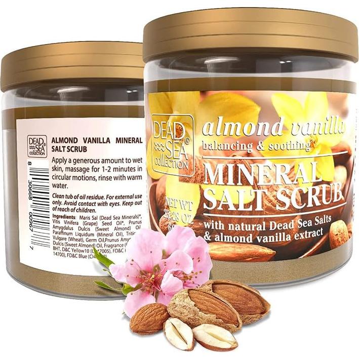 Exfoliante Corporal Colección del Mar Muerto 660g Almendra Vainilla