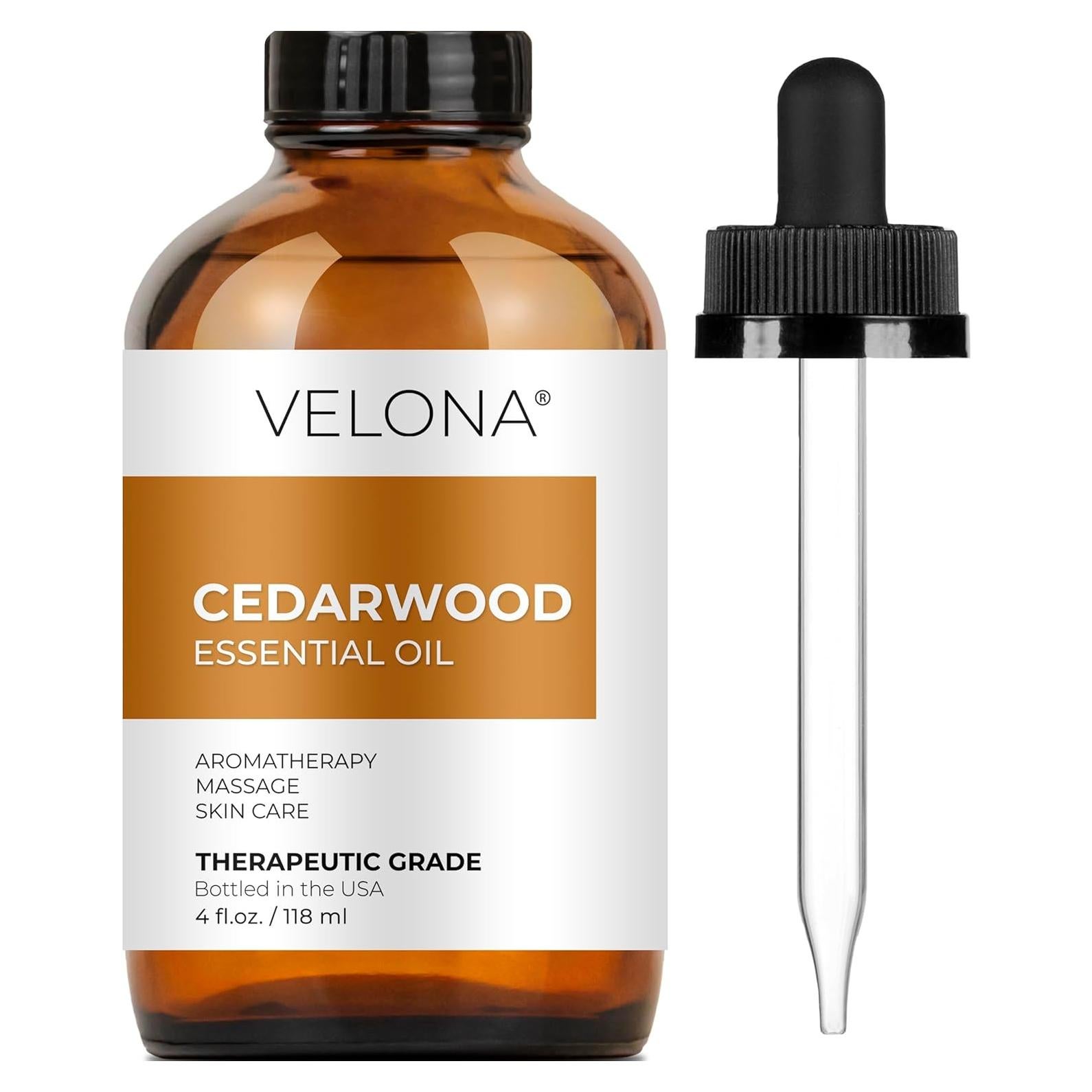 Aceite Esencial de Cedro Velona 118 ml - 100% Puro y Natural