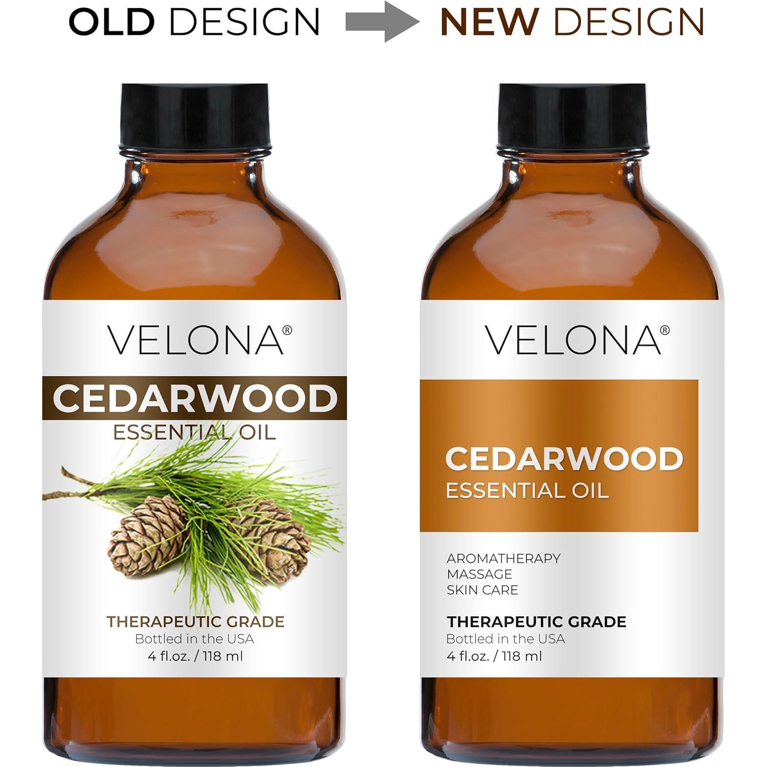 Aceite Esencial de Cedro Velona 118 ml - 100% Puro y Natural