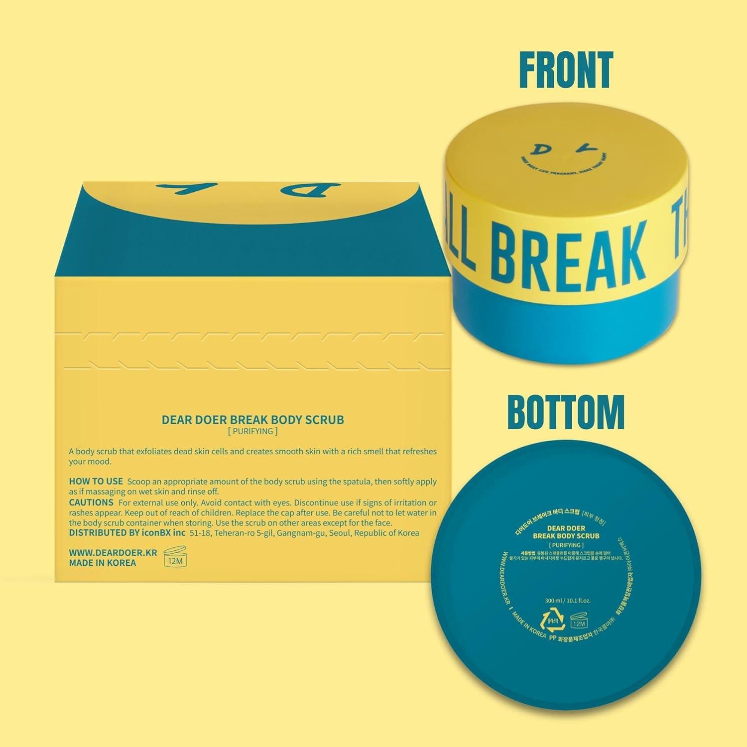 Exfoliante Corporal Vegano Querido Hacedor 300 ml Aroma Cítrico