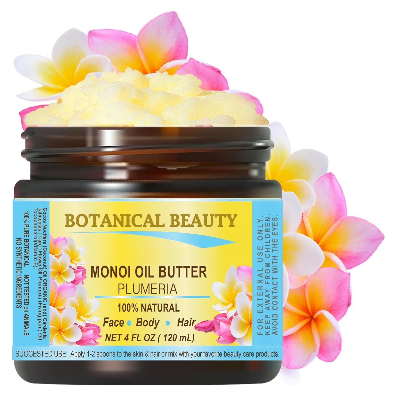 Mantequilla de Aceite Monoi Plumeria Virgen 118 ml - Natural Cruda