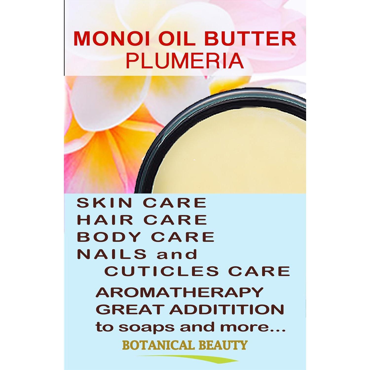 Mantequilla de Aceite Monoi Plumeria Virgen 118 ml - Natural Cruda