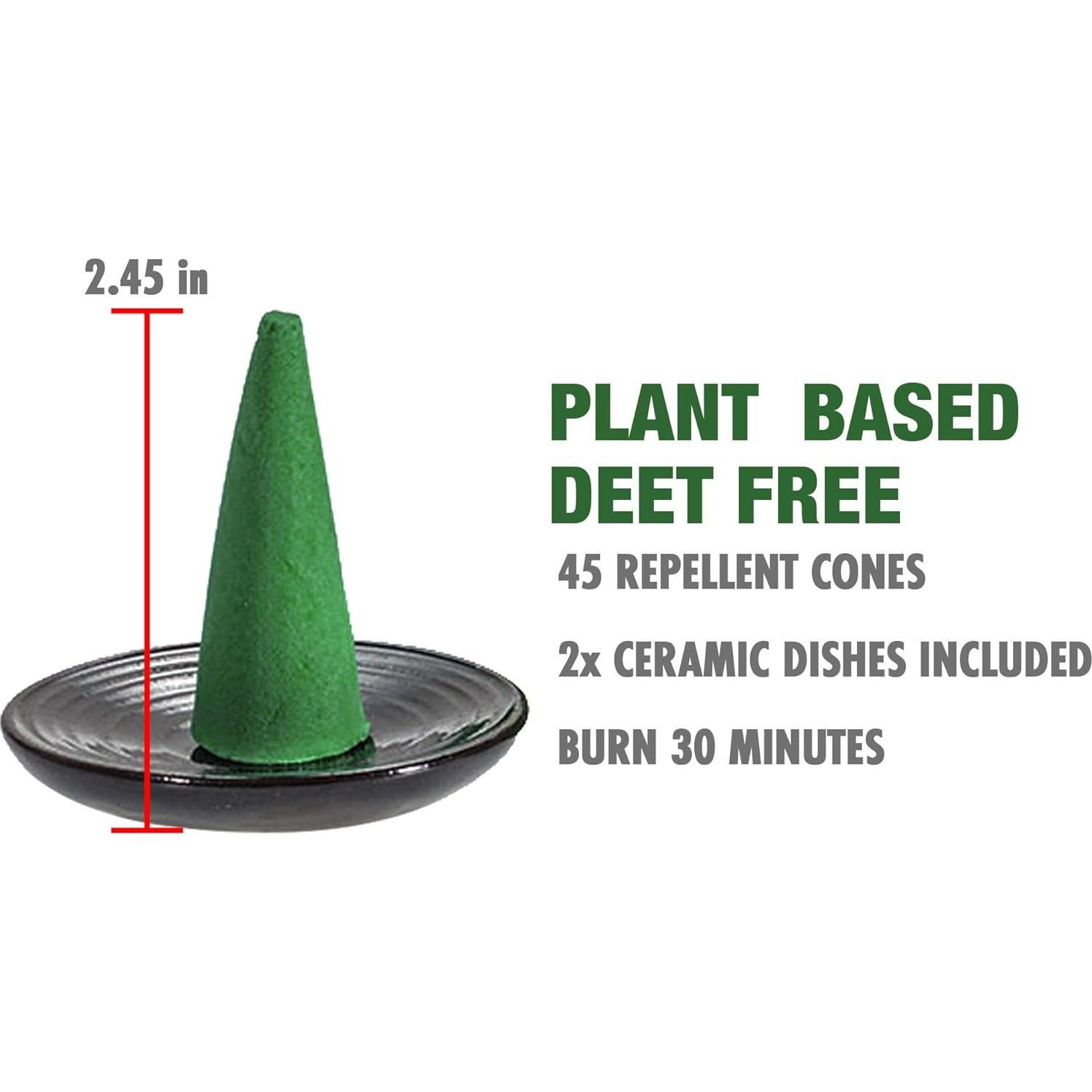 Conos de Incienso Repelente Mosquitos Mosquito Guard 45pcs
