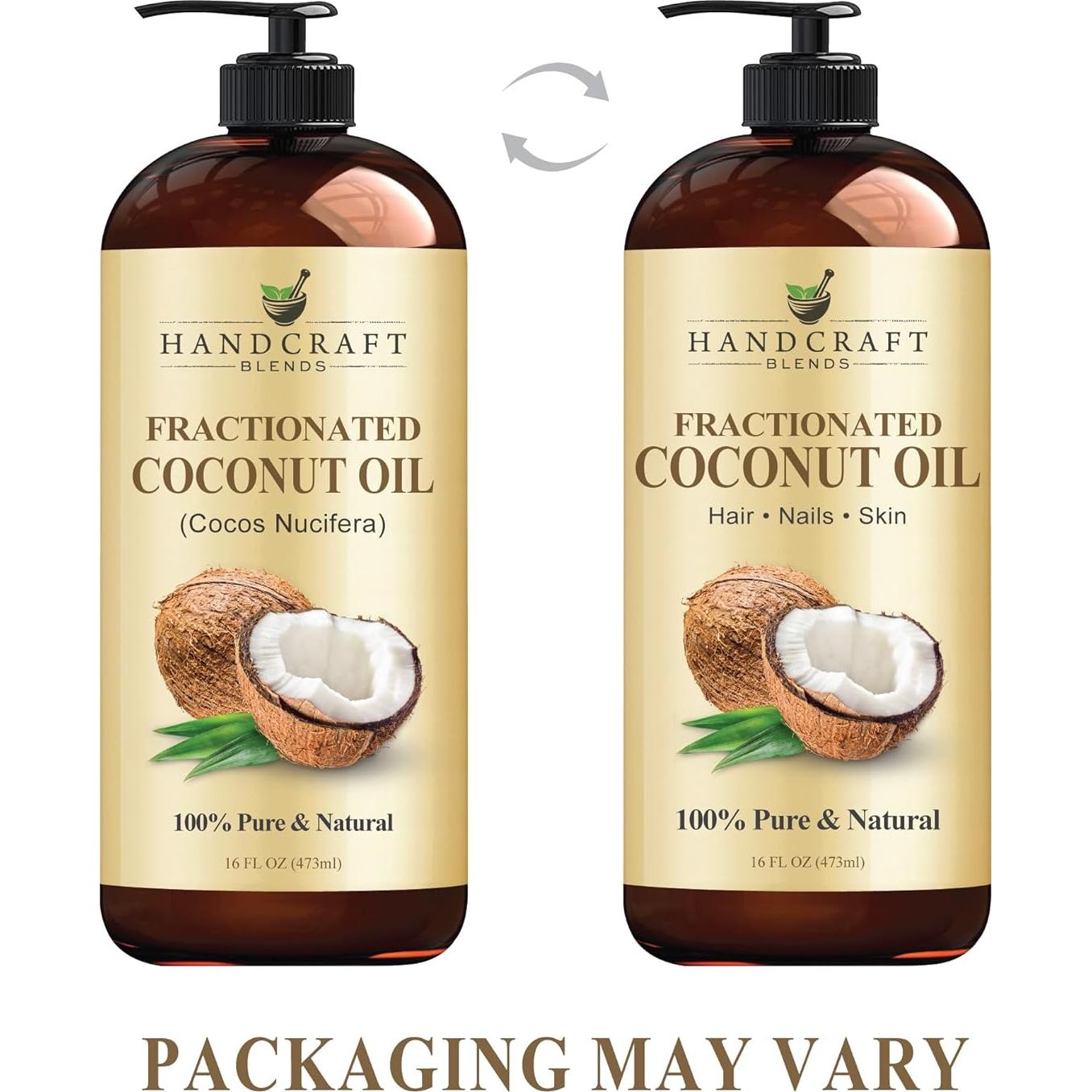 Aceite de Coco Fraccionado Handcraft Blends 473 ml - 100% Puro