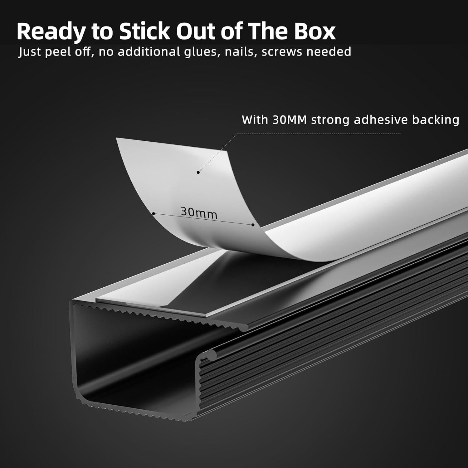 Organizador de Cables YECAYE 6 Canales 39.88 cm Negro